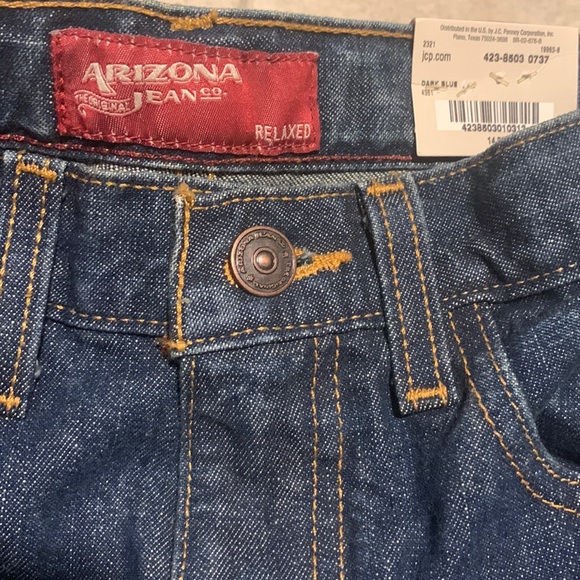 **NWT** Arizona Jeans Size 14 Relaxed Regular - Picture 4 of 5